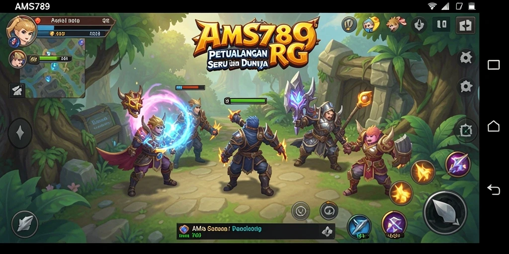 Tampilan gameplay seru di dunia RPG yang menakjubkan.