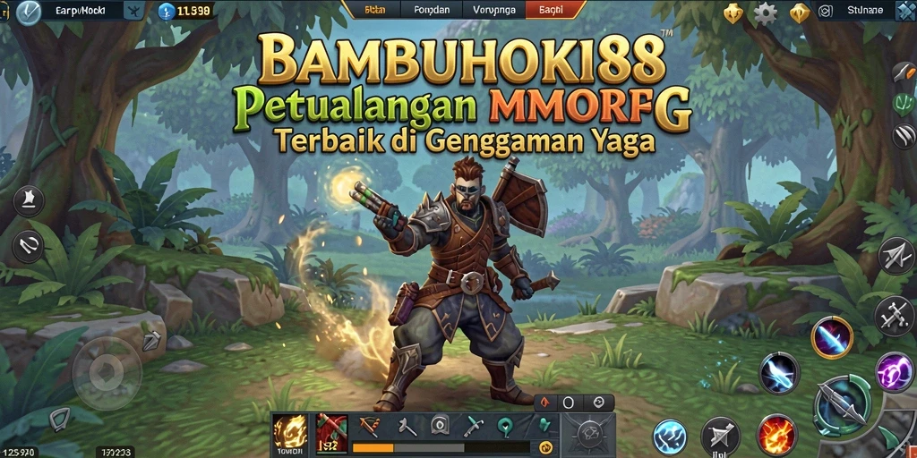 Screenshot utama BAMBUHOKI88 menampilkan aksi seru dalam pertarungan MMORPG.