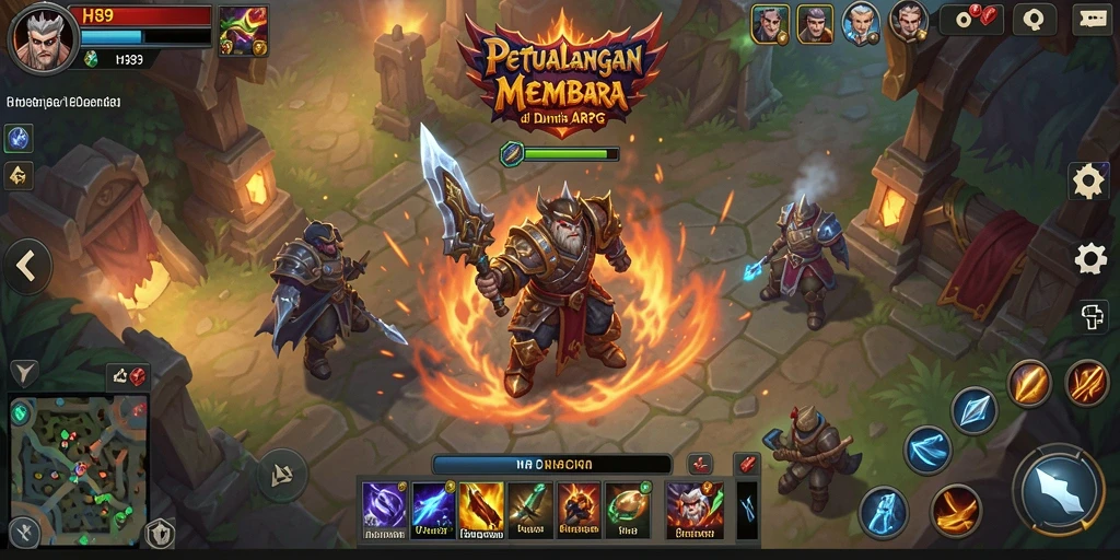 Menampilkan aksi seru dalam pengalaman ARPG H89.