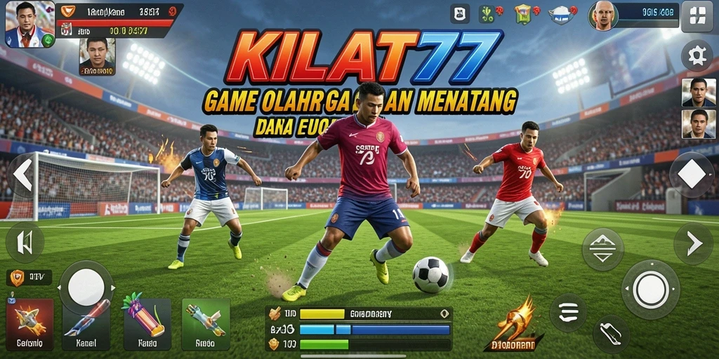 Tampilan gameplay KILAT77 dengan aksi olahraga seru dan grafis menarik.
