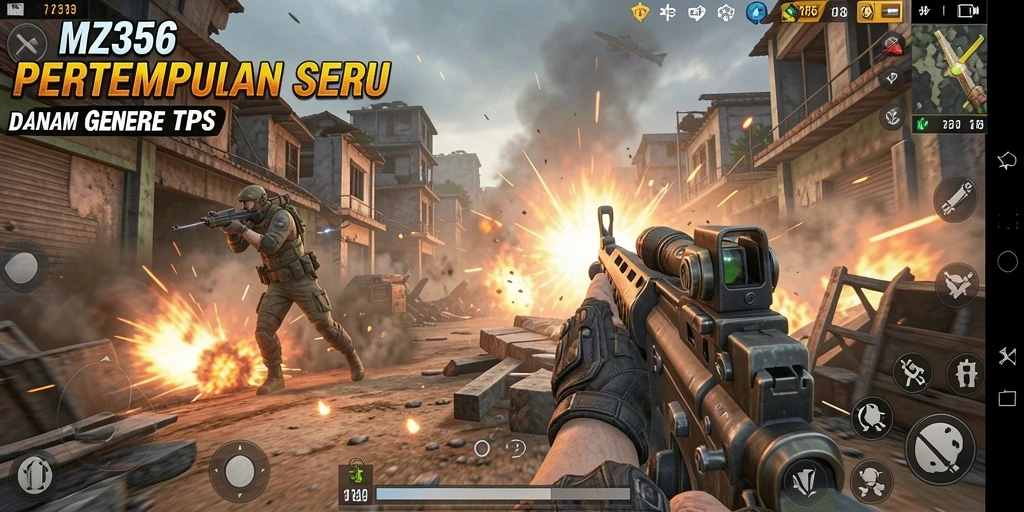 Tampilan seru dalam gameplay MZ356 yang menegangkan.