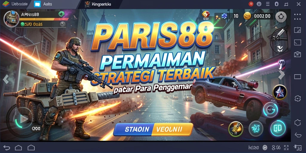 Tangkapan layar dari gameplay PARIS88 menampilkan pertempuran strategi yang mendebarkan.