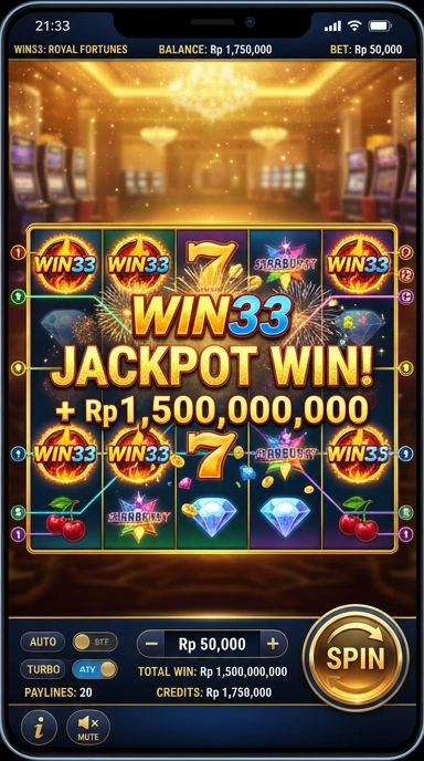 Tampilan antarmuka pengguna win33 yang intuitif.